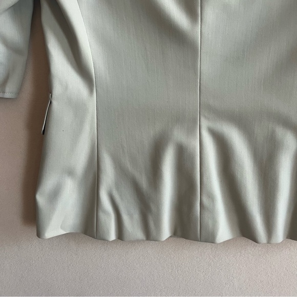 Zanella Blazer Short Sleeve Tan Button Front Career Jacket size 6‎ with Pockets - Picture 7 of 13